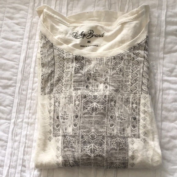 Lucky Brand 3/4 Sleeve T-Shirt - Picture 1 of 7